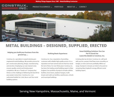 Construx, Inc. Website