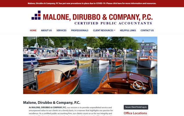 Malone, Dirubbo & Company, P.C. Website