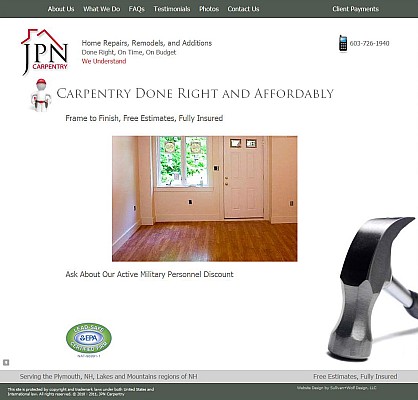JPN Carpentry Website