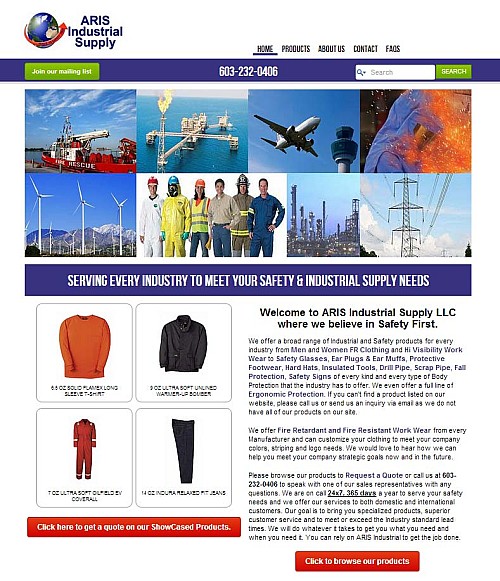 ARIS Industrial Website