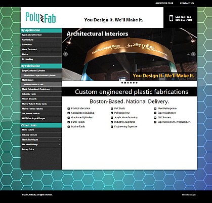 PolyFab<br><small>for Grant Communications</small> Website
